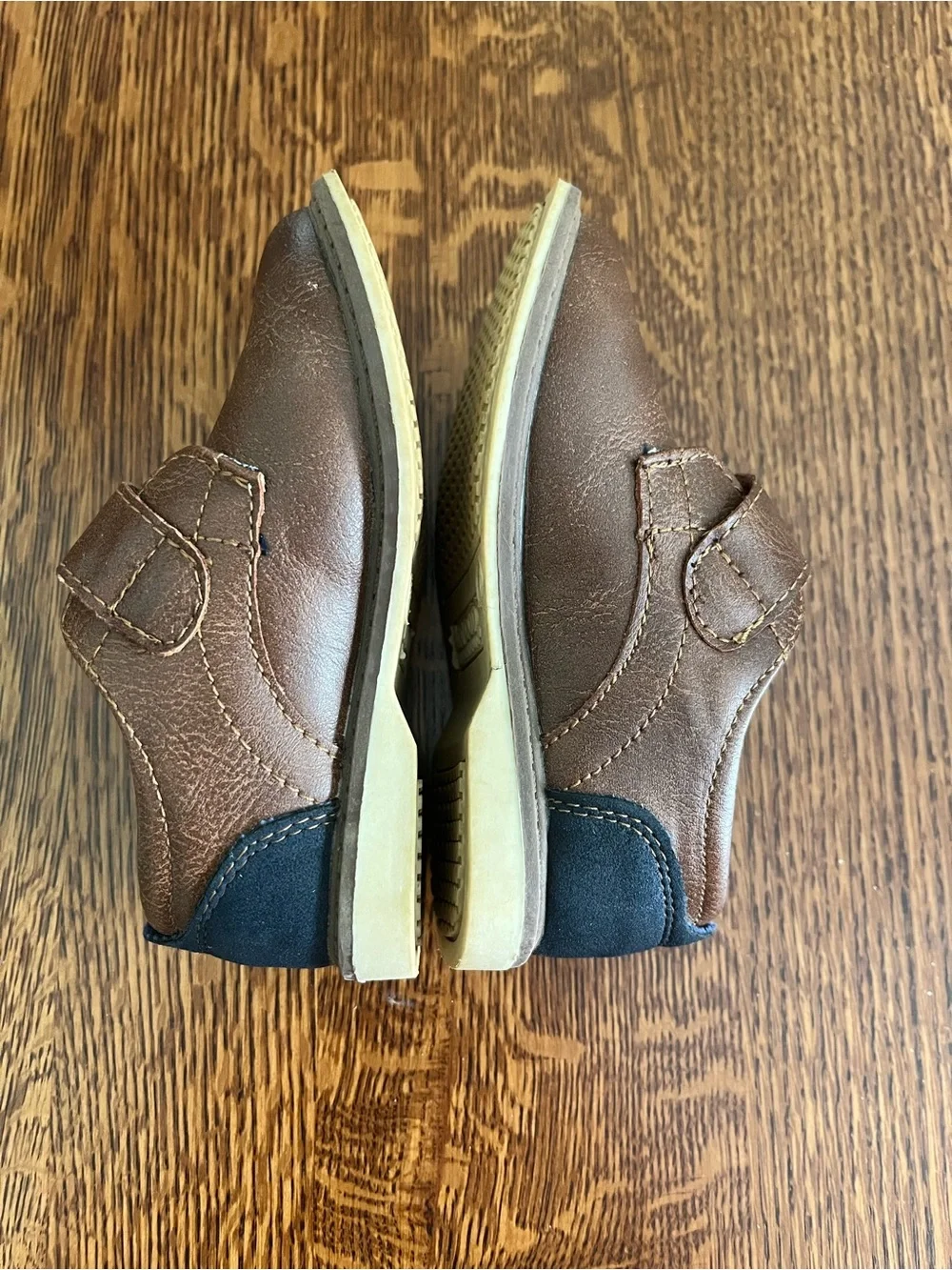 Boy's London Underground Brown Toddler Dress Shoes Size 7